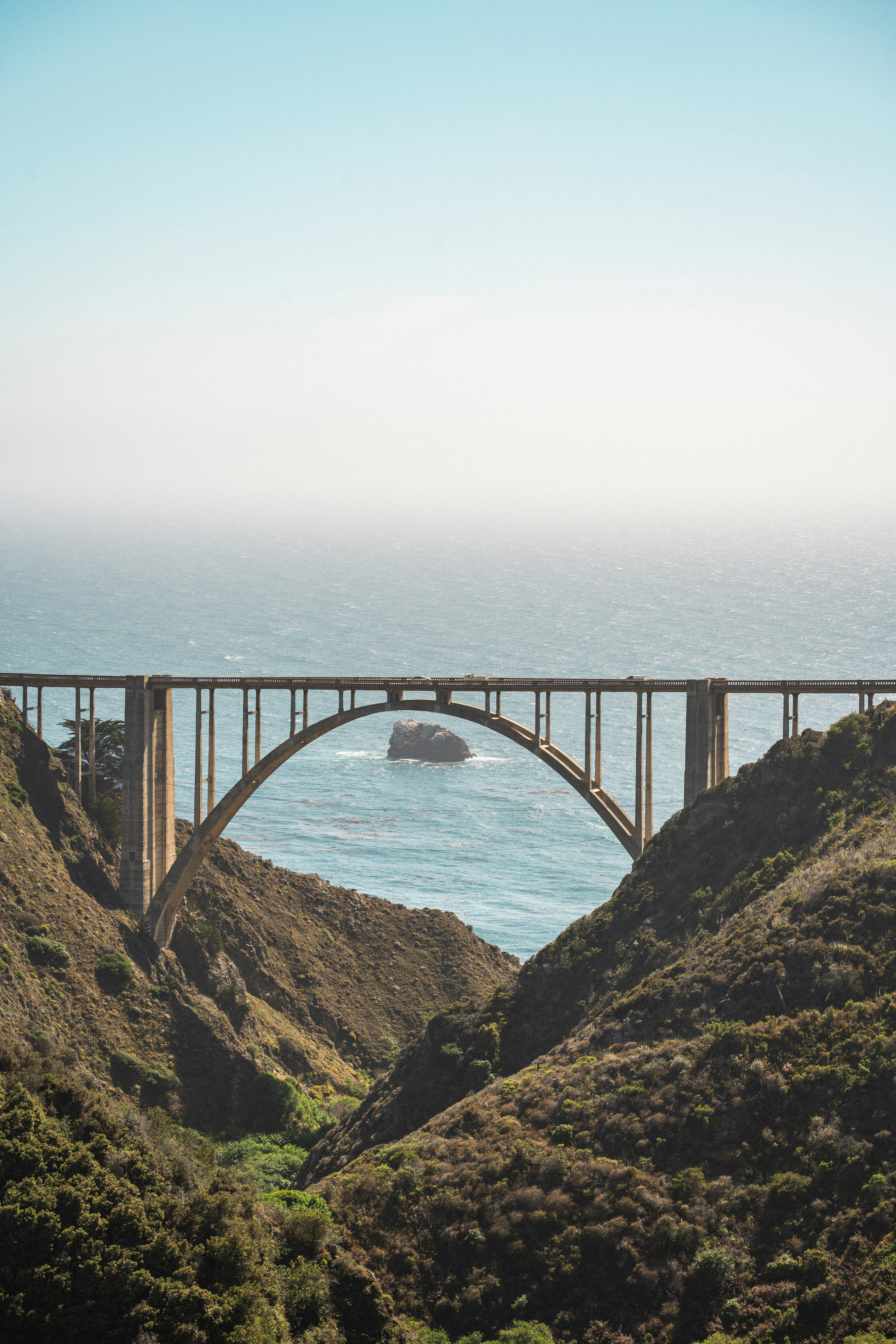 A bridge spanning toward the horizon